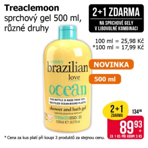 Akce 2+1 na sprchové gely v libovolné kombinaci