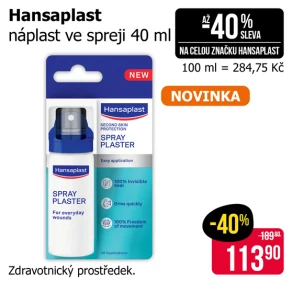 Sleva na produkty Hansaplast