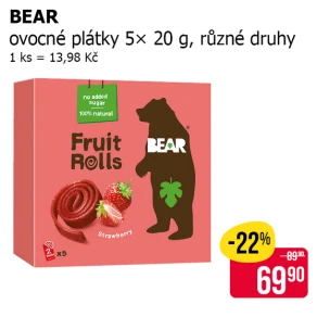 Sleva na produkty Bear Fruits