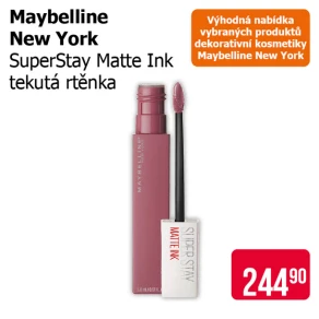 Sleva na produkty Maybelline New York