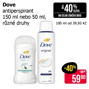 Sleva na produkty Dove