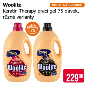 Woolite - Keratin Therapy Prací gel 75 PD, různé varianty