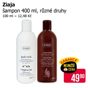 Sleva na produkty Ziaja