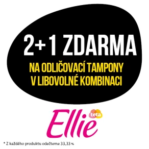 Akce 2+1 zdarma na odličovací tampony značky Ellie v libovolné kombinaci
