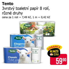 Sleva na produkty Tento