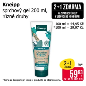 Akce 2+1 na sprchové gely v libovolné kombinaci