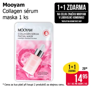 Akce 1+1 zdarma na značku Mooyam v libovolné kombinaci