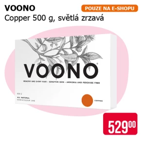 VOONO - Copper 500 g Světlá zrzavá