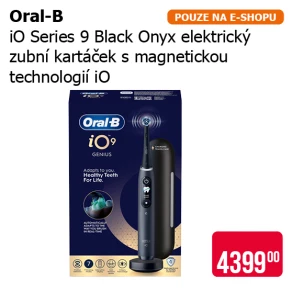 Oral-B iO - Series 9 Black Onyx Elektrický Zubní kartáček s magnetickou technologií iO