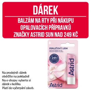 Dárek - balzám na rty při nákupu opalovacích přípravků značky Astrid Sun nad 249 Kč