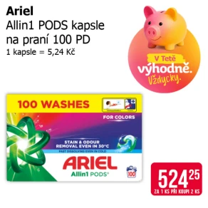Sleva na produkty Ariel