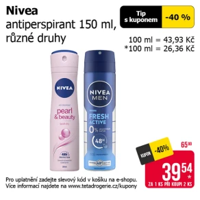 Sleva na produkty Nivea