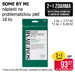 Akce 2+1 zdarma na pleťovou kosmetiku v libovolné kombinaci
