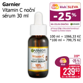 Sleva na produkty Garnier