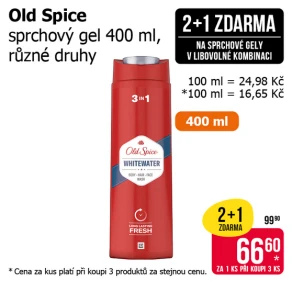 Akce 2+1 na sprchové gely v libovolné kombinaci