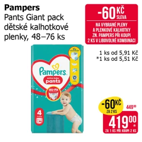 Sleva na produkty Pampers