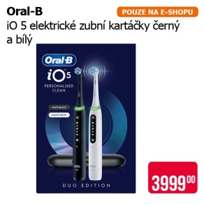 Oral-B iO 5 elektrické zubní kartáčky černý a bílý