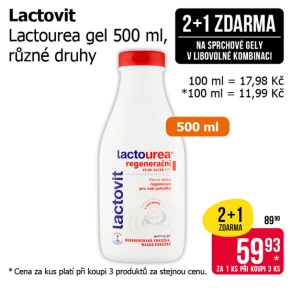 Akce 2+1 na sprchové gely v libovolné kombinaci