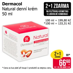 Akce 2+1 zdarma na pleťovou kosmetiku v libovolné kombinaci