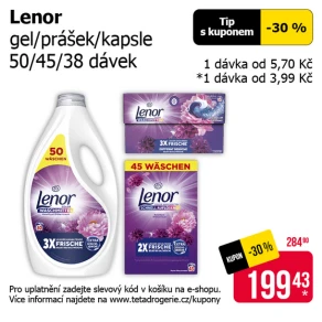 Sleva na produkty Lenor