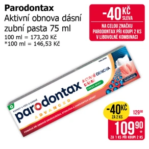 Sleva na produkty Parodontax
