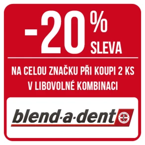 Sleva 20 % na celou značku Blend-a-dent při koupi 2 ks v libovolné kombinaci