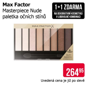 Akce 1+1 zdarma na dekorativní kosmetiku v libovolné kombinaci