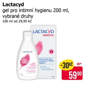 Sleva na produkty Lactacyd