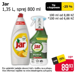 Sleva na produkty Jar