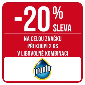 Sleva 20 % na celou značku Pronto při koupi 2 ks v libovolné kombinaci