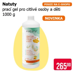 Natuty - Prací gel pro citlivé osoby a děti 1000 g