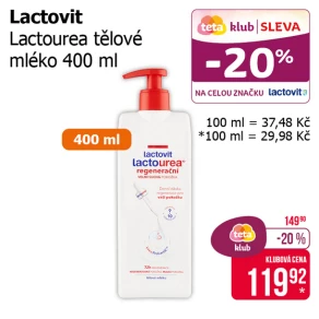 Sleva na produkty Lactovit