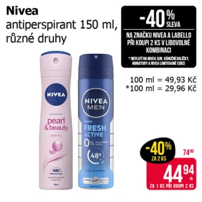 Sleva na produkty Nivea