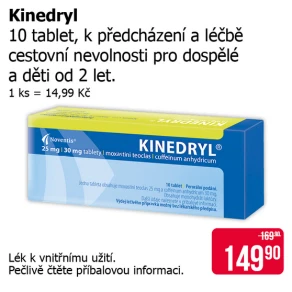 Sleva na produkty Kinedryl