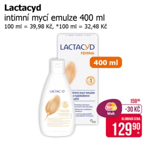 Sleva na produkty Lactacyd