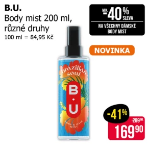 Sleva na produkty B.U.