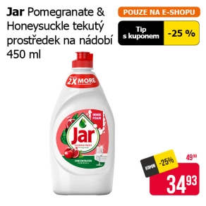 Jar - Tekutý prostředek na nádobí Pomegranate & Honeysuckle 450 ml