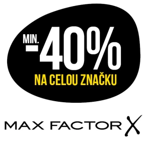 Sleva min. 40 % na celou značku Max Factor