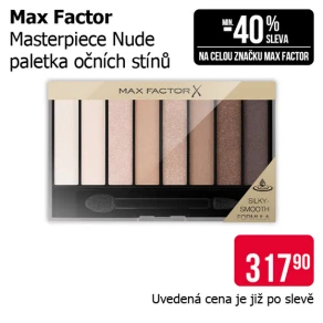Sleva na produkty Max Factor