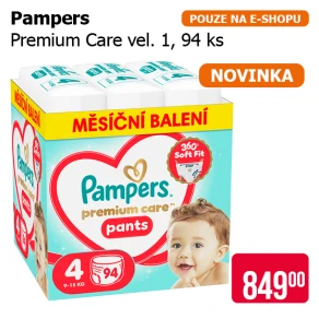Pampers - Premium Care, vel. 1, 94 ks