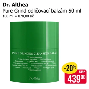 Sleva na produkty Dr. Althea