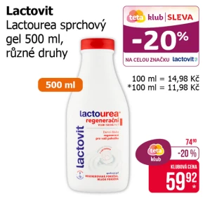 Sleva na produkty Lactovit