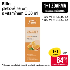 Akce 1+1 zdarma na celou značku Ellie v libovolné kombinaci