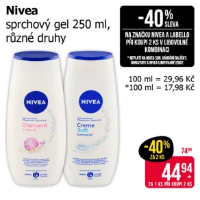 Sleva na produkty Nivea