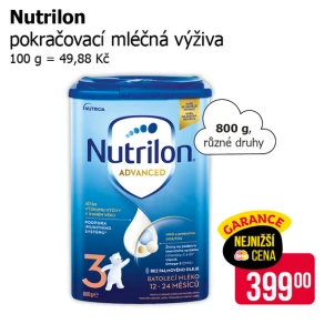 Sleva na produkty Nutrilon