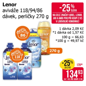 Sleva na produkty Lenor