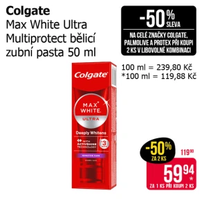 Sleva na produkty Colgate