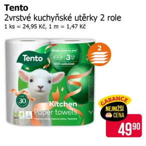 Sleva na produkty Tento