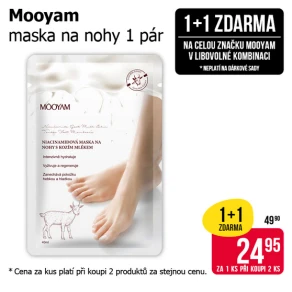 Akce 1+1 zdarma na značku Mooyam v libovolné kombinaci