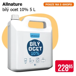 Allnature - Bílý ocet 10% 5 l